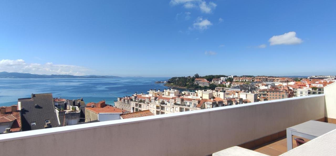Appartamento Ático con amplia terraza y espectaculares vistas Sanxenxo Esterno foto