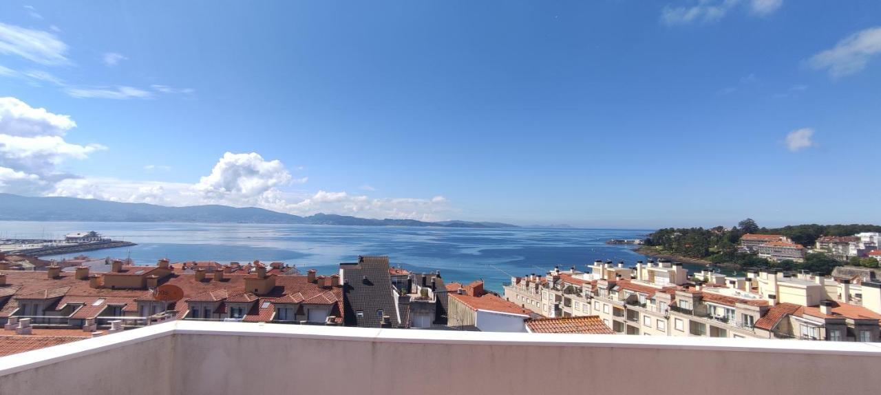 Appartamento Ático con amplia terraza y espectaculares vistas Sanxenxo Esterno foto