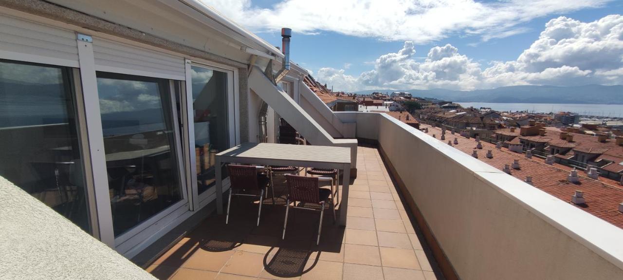 Appartamento Ático con amplia terraza y espectaculares vistas Sanxenxo Esterno foto