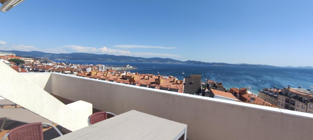 Appartamento Ático con amplia terraza y espectaculares vistas Sanxenxo Esterno foto