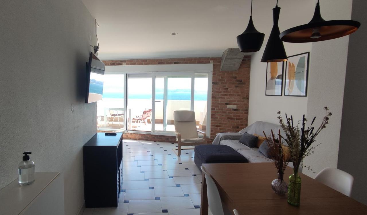 Appartamento Ático con amplia terraza y espectaculares vistas Sanxenxo Esterno foto