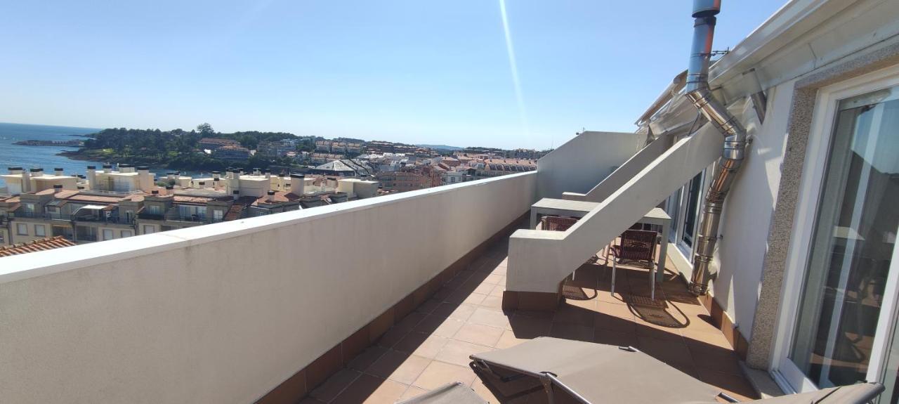 Appartamento Ático con amplia terraza y espectaculares vistas Sanxenxo Esterno foto